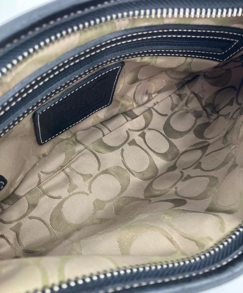 COACH（コーチ）COACH (コーチ) レザー ワンショルダーバッグ ブラックの古着・服飾アイテム