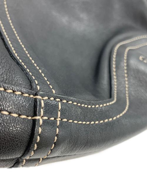 COACH（コーチ）COACH (コーチ) レザー ワンショルダーバッグ ブラックの古着・服飾アイテム