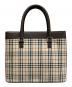 BURBERRY (バーバリー) ノバチェックトートバッグ ベージュ×ブラウン：33000円