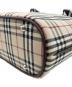 中古・古着 BURBERRY (バーバリー) ノバチェックトートバッグ ベージュ×ブラウン：33000円