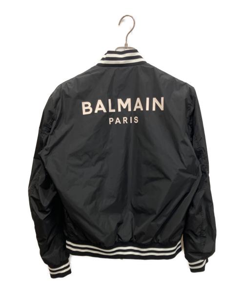 BALMAIN（バルマン）BALMAIN (バルマン) BH1 NYLON BOMBER JACKET ボンバージャケット ブラック サイズ:48の古着・服飾アイテム