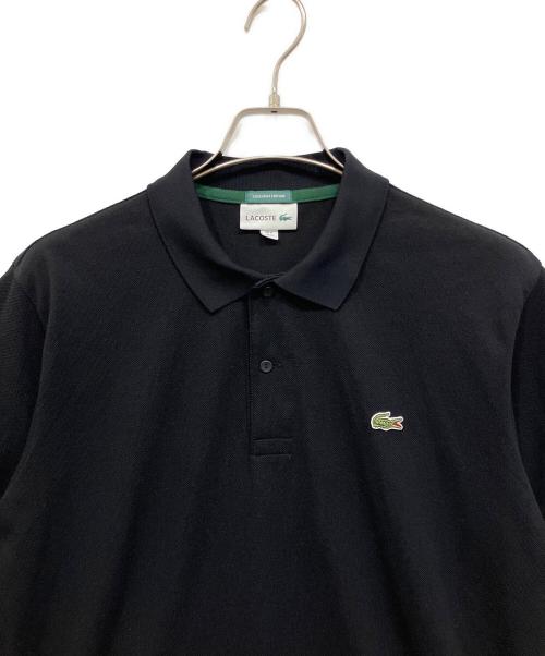 LACOSTE（ラコステ）LACOSTE (ラコステ) EXCLUSIVE EDITION ポロシャツ ブラック サイズ:Mの古着・服飾アイテム