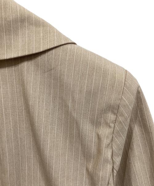 Honey mi Honey（ハニーミーハニー）Honey mi Honey (ハニーミーハニー) pinstripe tulle docking jacket/ピンストライプ チュール ドッキング ジャケット ベージュ サイズ:FREEの古着・服飾アイテム