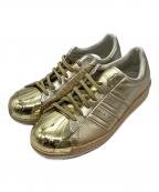 adidasアディダス）の古着「SUPERSTAR 80S METALLIC ローカットスニーカー」｜ゴールド