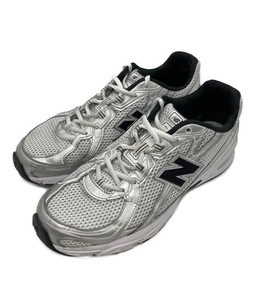 NEW BALANCE（ニューバランス）NEW BALANCE (ニューバランス) ローカットスニーカー ホワイト×シルバー サイズ:28の古着・服飾アイテム