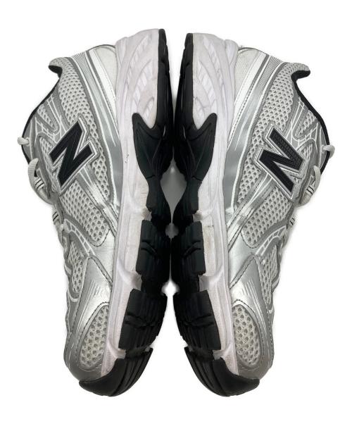 NEW BALANCE（ニューバランス）NEW BALANCE (ニューバランス) ローカットスニーカー ホワイト×シルバー サイズ:28の古着・服飾アイテム
