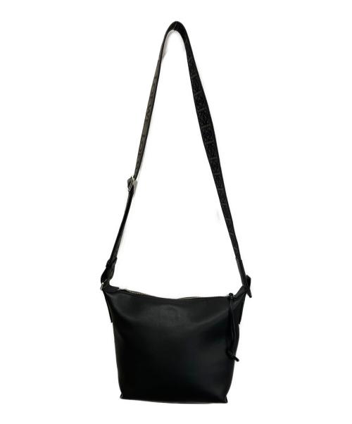 LOEWE（ロエベ）LOEWE (ロエベ) キュービィクロスボディバッグ スモール ブラックの古着・服飾アイテム