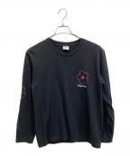 SUPREMEシュプリーム）の古着「17SS FLOWER BEEN L/S TEE」｜ブラック