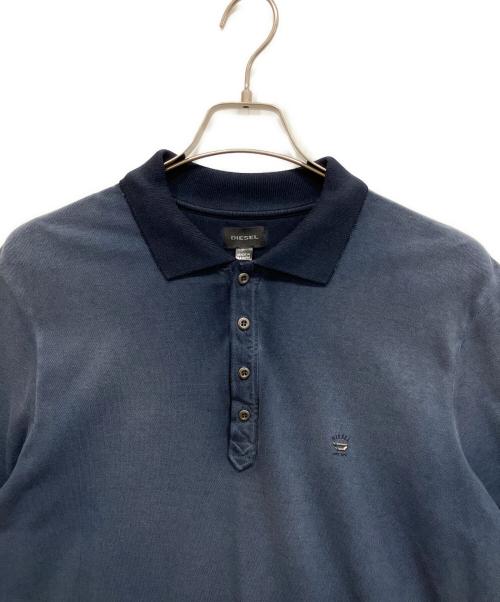 DIESEL（ディーゼル）DIESEL (ディーゼル) ポロシャツ インディゴ サイズ:Lの古着・服飾アイテム