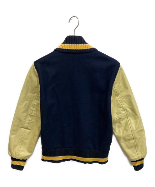 skookum（スクーカム）skookum (スクーカム) ARROWHEAD (アローヘッド) アワードジャケット ネイビー×イエロー サイズ:Sの古着・服飾アイテム