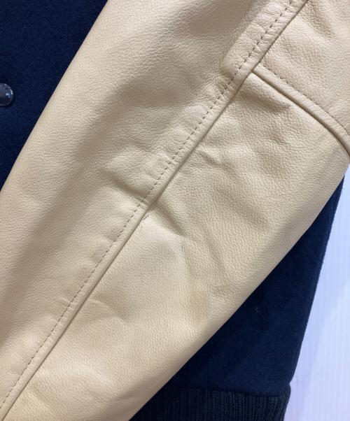 skookum（スクーカム）skookum (スクーカム) ARROWHEAD (アローヘッド) アワードジャケット ネイビー×イエロー サイズ:Sの古着・服飾アイテム