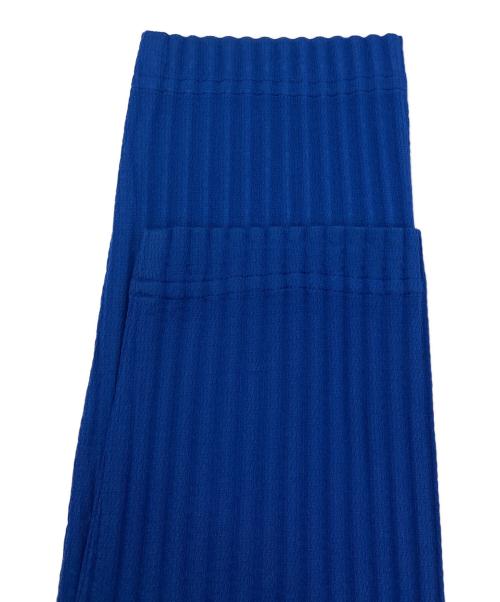HOMME PLISSE ISSEY MIYAKE（オム プリッセ イッセイ ミヤケ）HOMME PLISSE ISSEY MIYAKE (オム プリッセ イッセイ ミヤケ) タートルネック プリーツカットソー ブルー サイズ:2の古着・服飾アイテム