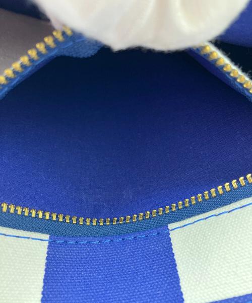 INOUI EDITIONS（イヌイエディションズ）INOUI EDITIONS (イヌイエディションズ) BALDO STRIPES コットントートバッグ ホワイト×ブルーの古着・服飾アイテム