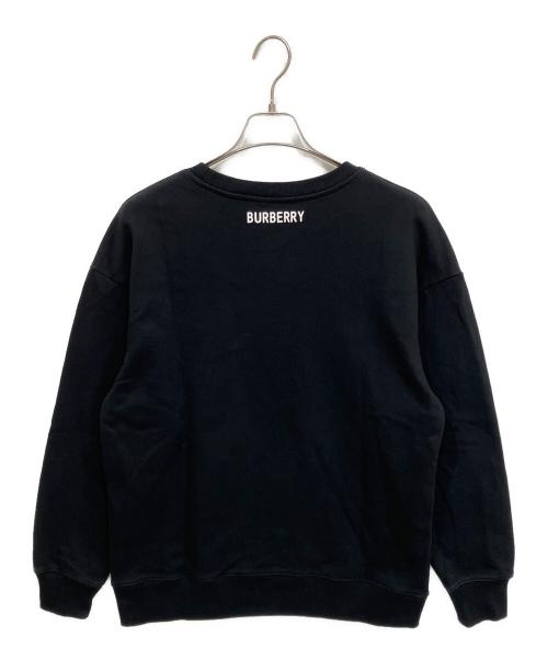 BURBERRY（バーバリー）BURBERRY (バーバリー) 22SS ディアグラフィック コットンスウェットシャツ ブラック サイズ:Mの古着・服飾アイテム