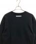 中古・古着 BURBERRY (バーバリー) 22SS ディアグラフィック コットンスウェットシャツ ブラック サイズ:M：18000円