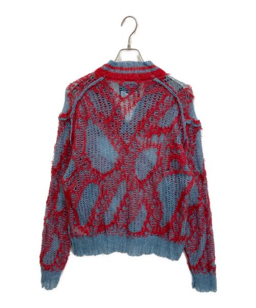 MAISON SPECIAL（メゾンスペシャル）MAISON SPECIAL (メゾンスペシャル) Mohair Sheer V-Neck Knit Pullover ブルー サイズ:SIZE1の古着・服飾アイテム