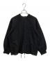 maison de soil (メゾンドソイル) コットンシルクブラウス ブラック サイズ:SIZEⅡ：14000円