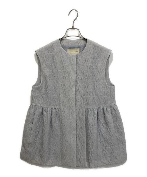 UNITED ARROWS（ユナイテッドアローズ）UNITED ARROWS (ユナイテッドアローズ) ツートーン ジャガード ベスト ライトグレー サイズ:記載なしの古着・服飾アイテム