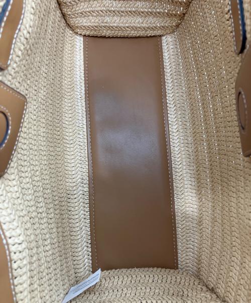 GIANNI CHIARINI（ジャンニ キアリーニ）GIANNI CHIARINI (ジャンニ キアリーニ) MARCELLA マルチェッラ カゴ トートバッグ ブラウンの古着・服飾アイテム