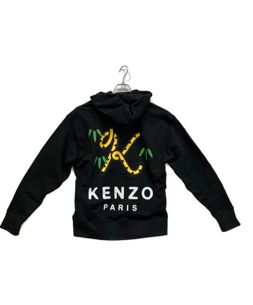 KENZO（ケンゾー）KENZO (ケンゾー) Tiger Tail Oversized Hoodie ブラック サイズ:Sの古着・服飾アイテム