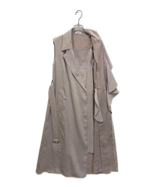 FRAY ID（フレイ アイディー）FRAY ID (フレイ アイディー) アシメラペルテーラードワンピース ピンクの古着・服飾アイテム