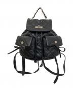 Matin Kimマーティン・キム）の古着「DOUBLE QUILTING BACKPACK バックパック」｜ブラック