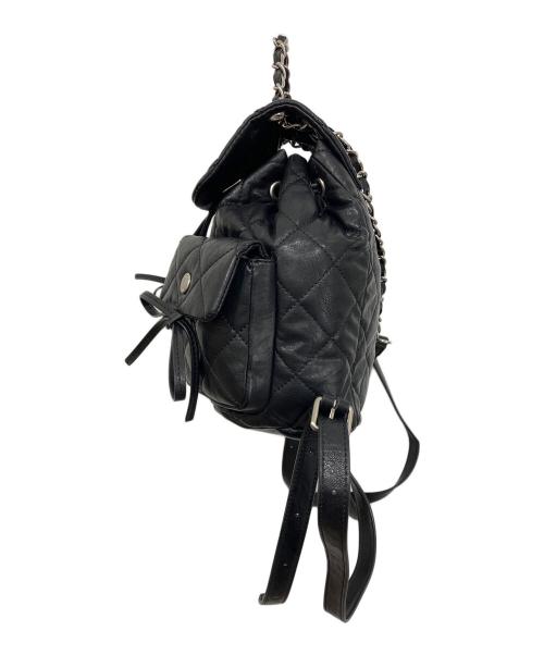 Matin Kim（マーティン・キム）matin kim (マーティン・キム) DOUBLE QUILTING BACKPACK バックパック ブラックの古着・服飾アイテム