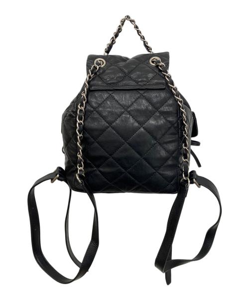 Matin Kim（マーティン・キム）matin kim (マーティン・キム) DOUBLE QUILTING BACKPACK バックパック ブラックの古着・服飾アイテム