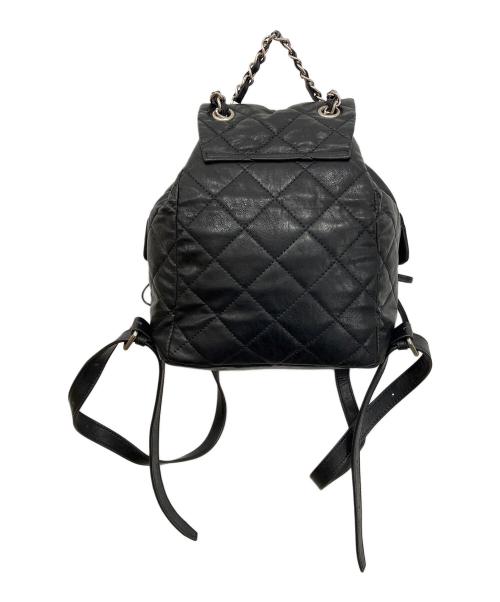 Matin Kim（マーティン・キム）matin kim (マーティン・キム) DOUBLE QUILTING BACKPACK バックパック ブラックの古着・服飾アイテム