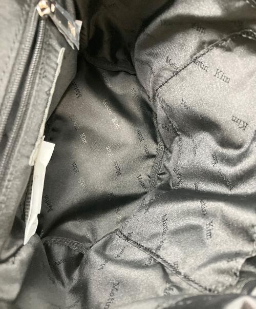 Matin Kim（マーティン・キム）matin kim (マーティン・キム) DOUBLE QUILTING BACKPACK バックパック ブラックの古着・服飾アイテム