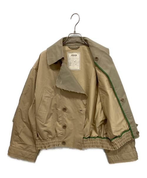 etsinta（エシンタ）etsinta (エシンタ) リメイクショートトレンチコート ベージュ サイズ:ONEの古着・服飾アイテム