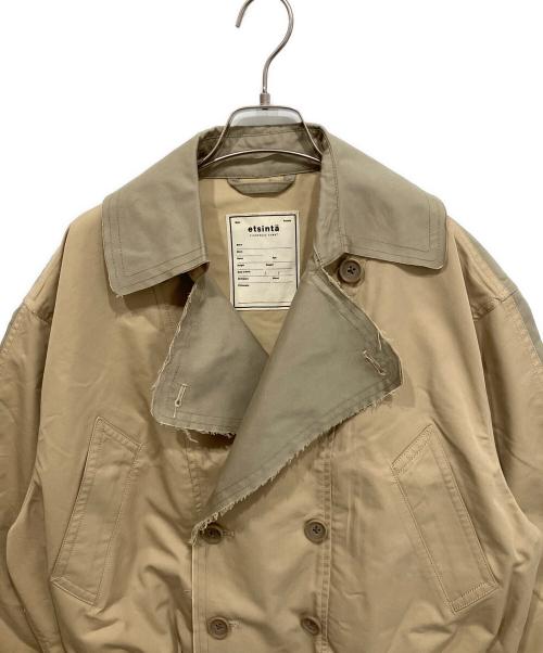 etsinta（エシンタ）etsinta (エシンタ) リメイクショートトレンチコート ベージュ サイズ:ONEの古着・服飾アイテム