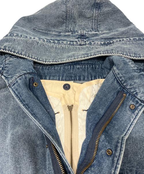 etsinta（エシンタ）etsinta (エシンタ) レースベスト付モッズコート ブルー サイズ:freeの古着・服飾アイテム