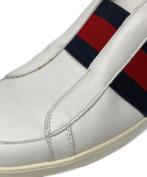 GUCCI（グッチ）GUCCI (グッチ) シェリーライン スリッポン シューズ ホワイト サイズ:7の古着・服飾アイテム