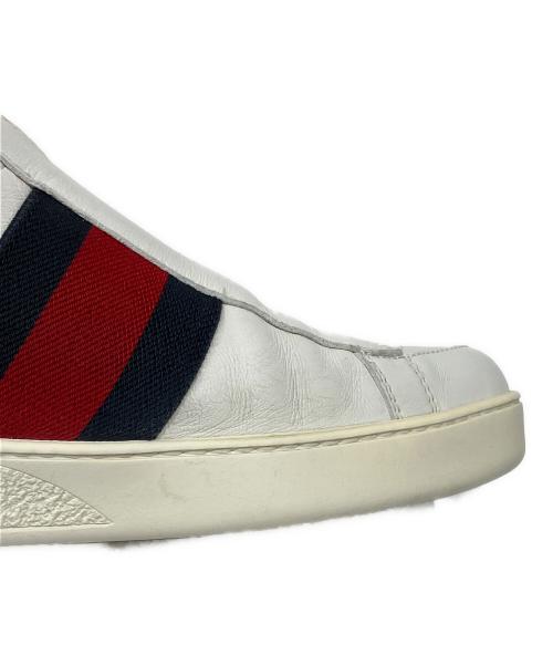 GUCCI（グッチ）GUCCI (グッチ) シェリーライン スリッポン シューズ ホワイト サイズ:7の古着・服飾アイテム
