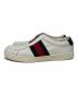 GUCCI (グッチ) シェリーライン スリッポン シューズ ホワイト サイズ:7：10000円