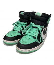 NIKE（ナイキ）の古着「Air Jordan 1 High OG "Green Glow" ハイカットスニーカー」｜ブラック×グリーン