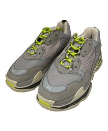 BALENCIAGA（バレンシアガ）の古着「18AW TRIPLE S GreyNeo ダッドスニーカー」｜グレー×イエロー