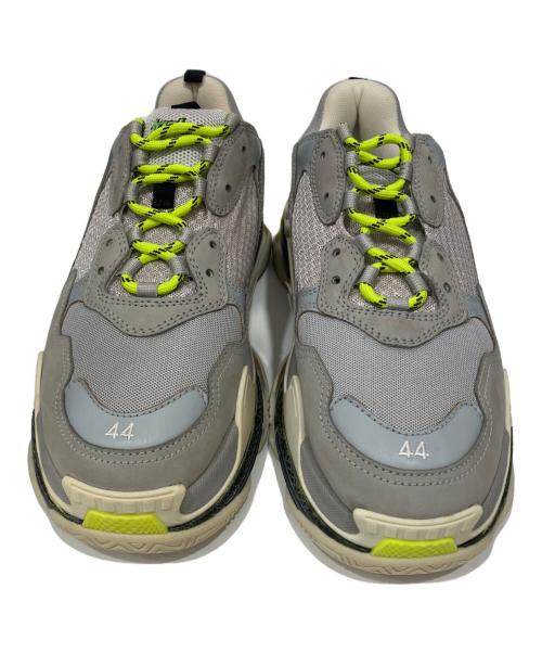 BALENCIAGA（バレンシアガ）BALENCIAGA (バレンシアガ) 18AW TRIPLE S GreyNeo ダッドスニーカー グレー×イエロー サイズ:29の古着・服飾アイテム