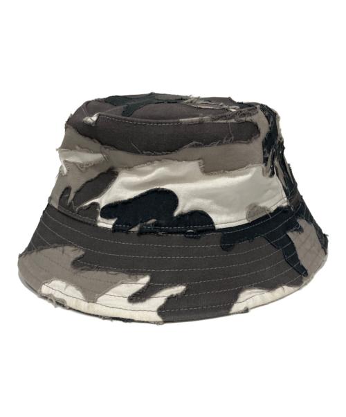 SUPREME（シュプリーム）SUPREME (シュプリーム) 25SS Layered Camo Crusher Snow Camo バケットハット グレーの古着・服飾アイテム