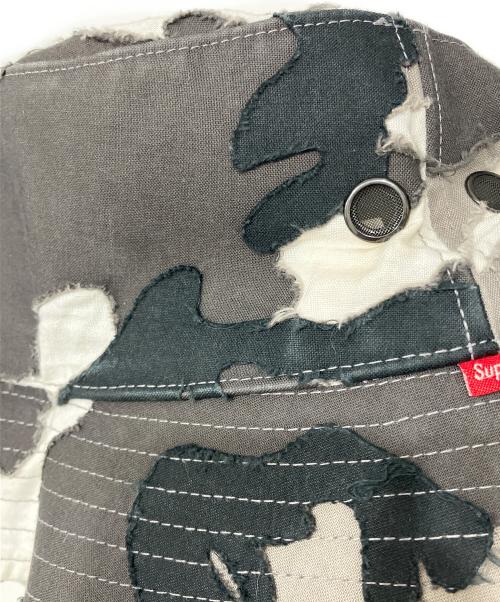 SUPREME（シュプリーム）SUPREME (シュプリーム) 25SS Layered Camo Crusher Snow Camo バケットハット グレーの古着・服飾アイテム
