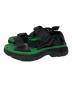 ALEXANDER McQUEEN (アレキサンダーマックイーン) TREAD サンダル ブラック×グリーン サイズ:39：15000円