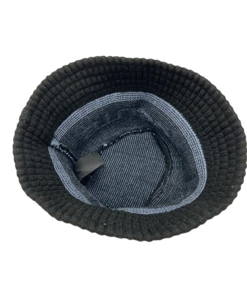 stussy（ステューシー）stussy (ステューシー) Jacquard Knit Bucket Hat ブラックの古着・服飾アイテム