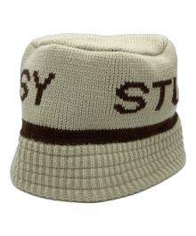 stussy（ステューシー）の古着「Jacquard Knit Bucket Hat」｜ベージュ