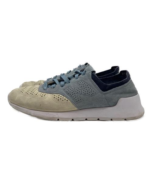 NEW BALANCE（ニューバランス）NEW BALANCE (ニューバランス) スニーカー ブルー×ベージュ サイズ:27の古着・服飾アイテム