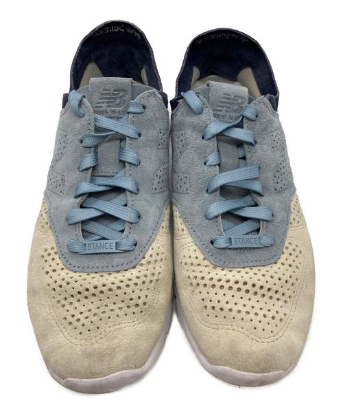 NEW BALANCE（ニューバランス）NEW BALANCE (ニューバランス) スニーカー ブルー×ベージュ サイズ:27の古着・服飾アイテム
