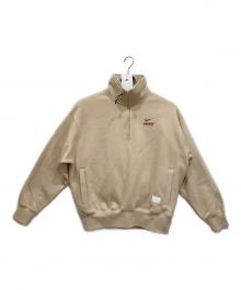 NIKE（ナイキ）の古着「ハーフジップ フリース トップ」｜ベージュ