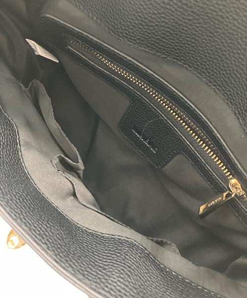 MIA BAG（ミーアバッグ）MIA BAG (ミーアバッグ) Mia Bag DUE MANICI SKETCH LOVE IS LOVE ハンドバッグ ブラックの古着・服飾アイテム