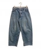 LEVI'S×sunny side upリーバイス×サニーサイドアップ）の古着「リメイク デニムパンツ」｜インディゴ