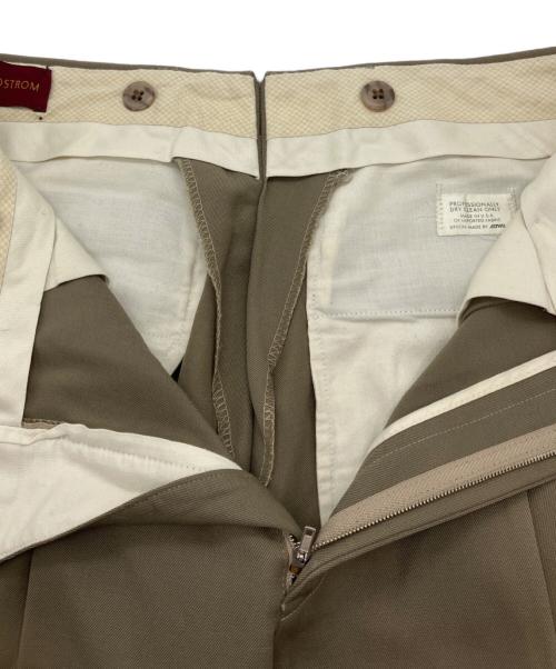 NORDSTROM（ノードストローム）NORDSTROM (ノードストローム) 古着タックワイドパンツ ベージュ サイズ:不明の古着・服飾アイテム